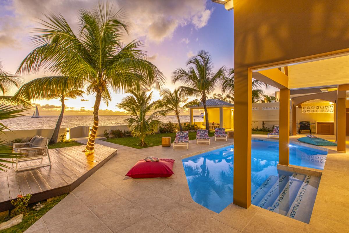 71_Location villa 4 chambres Beacon Hill Saint Martin - coucher de soleil